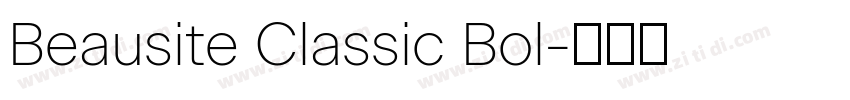 Beausite Classic Bol字体转换
